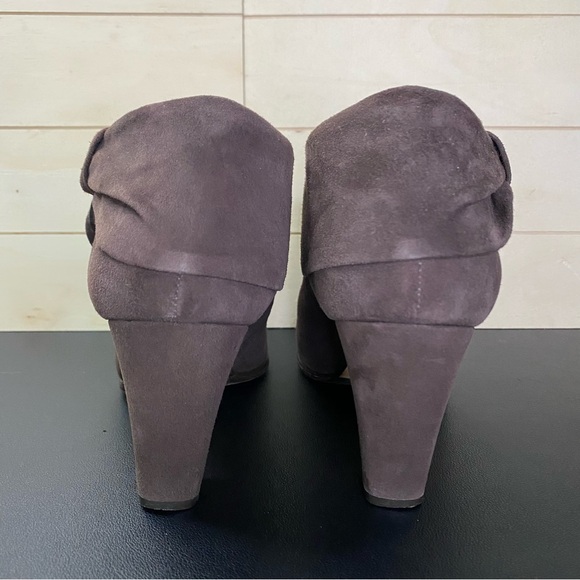 Kate Spade Bison Booties Women's Size 8 Shoes M Suede Leather Cuffed Boot - Picture 6 of 11